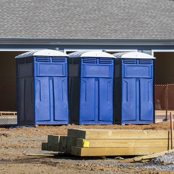 what is the maximum capacity for a single portable restroom in Malone